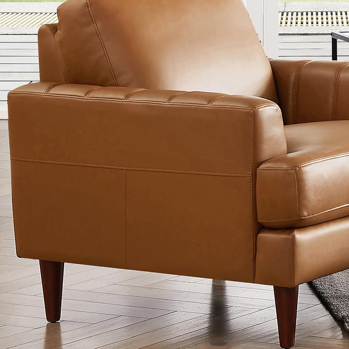 Fauteuil Cassis de Hydeline en cuir - brun