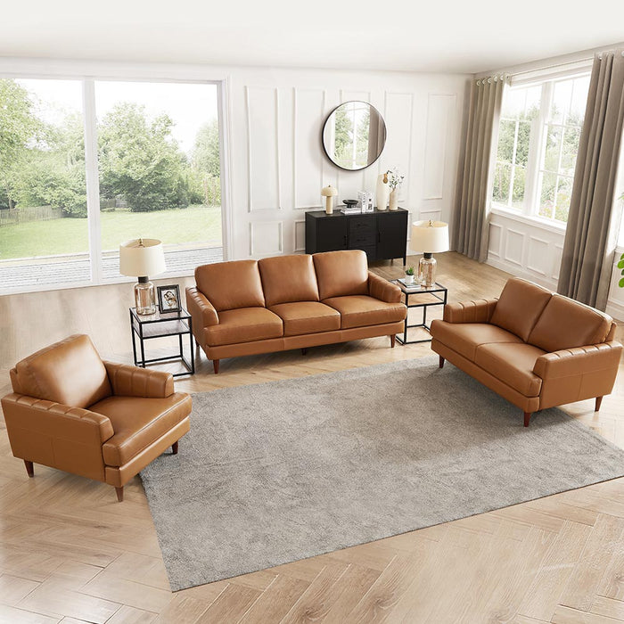 Sofa Cassis de Hydeline en cuir - brun