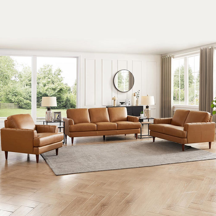 Sofa Cassis de Hydeline en cuir - brun