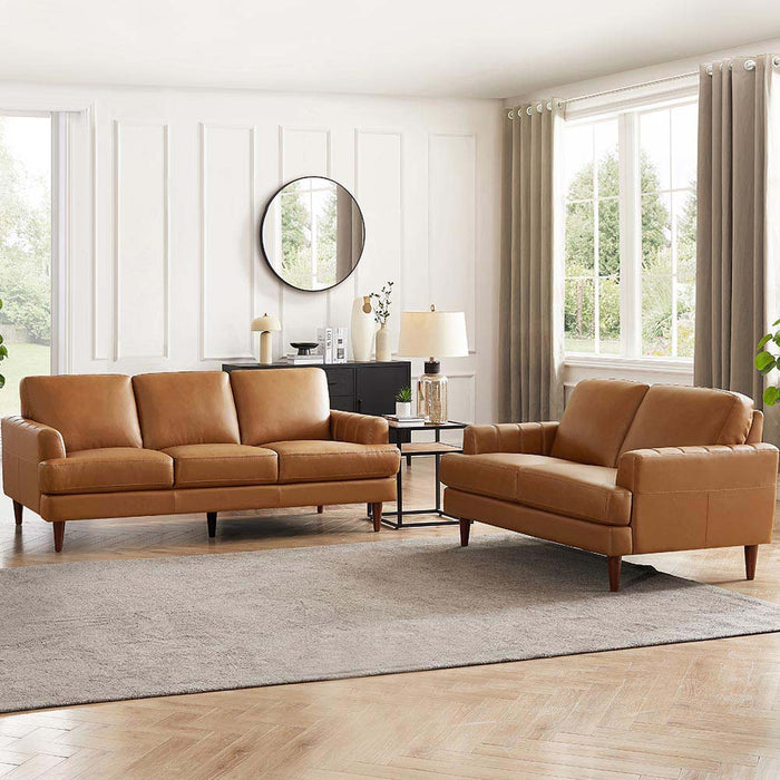Sofa Cassis de Hydeline en cuir - brun
