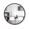 Miroir mural rond décoratif Hub de Umbra de 24 po x 24 po - noir