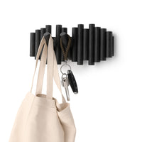 Crochets muraux Picket Rail de Umbra - noirs