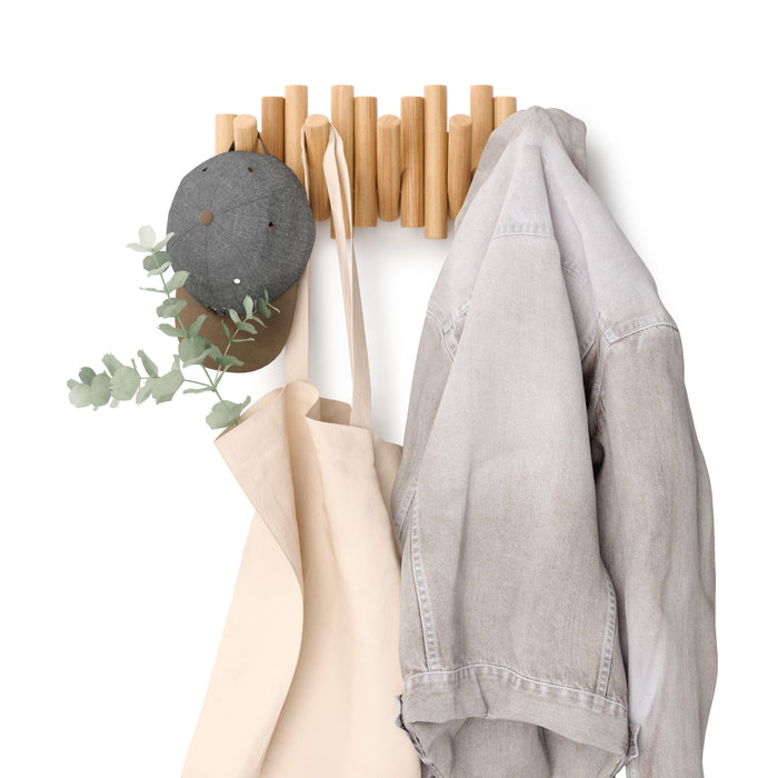 Crochets muraux Picket Rail de Umbra - naturels