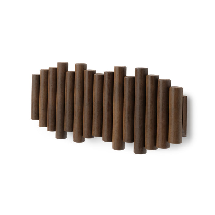 Crochets muraux Picket Rail de Umbra - noyer vieilli