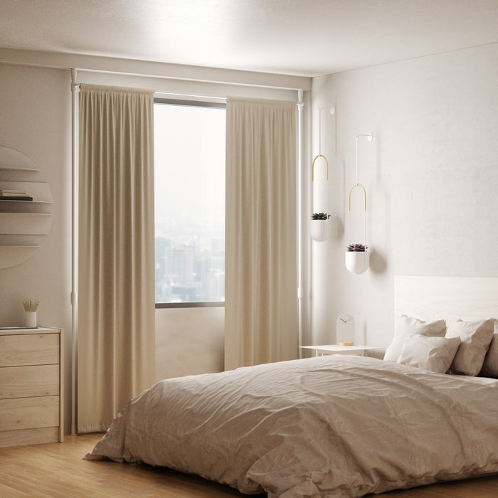 Tringle à rideaux et séparateur de pièce extensible Anywhere de Umbra blanc - 36 po à 66 po