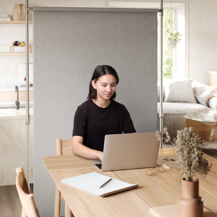  Tringle à rideaux et séparateur de pièce extensible Anywhere de Umbra nickel métallique - 36 po à 66 po