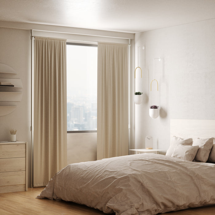  Tringle à rideaux et séparateur de pièce extensible Anywhere de Umbra nickel métallique - 36 po à 66 po