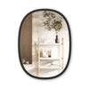 Miroir mural ovale Hub de Umbra de 24 po x 18 po - noir