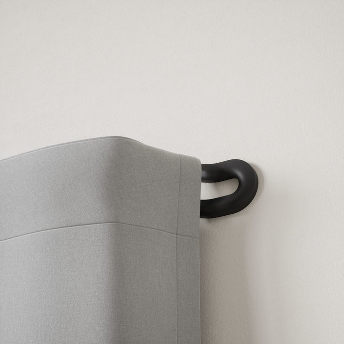  Tringle à rideaux coupe-lumière extensible double Midnight de Umbra noir mat de 3/4 po - 42 po à 120 po