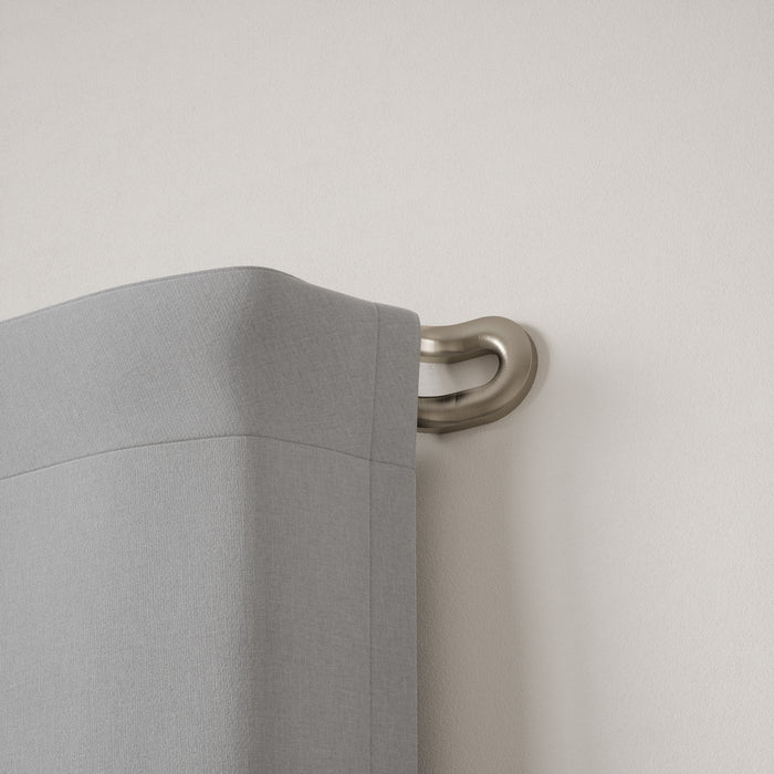  Tringle à rideaux coupe-lumière extensible double Midnight de Umbra nickel de 3/4 po - 42 po à 120 po