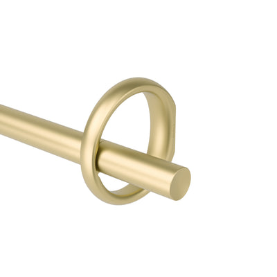 Umbra Ringlet Gold Expandable 1" Curtain Rod - 42"-120" | Tringle à rideaux extensible Ringlet de Umbra dorée de 1 po - 42 po à 120 po