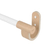  Tringle à rideaux extensible Bellwood de Umbra blanche et naturelle de 1 po - 42 po à 120 po