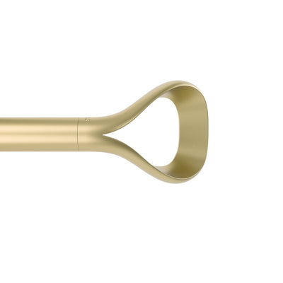 Umbra Loop Gold Expandable 1" Curtain Rod - 42"-120" | Tringle à rideaux extensible Loop de Umbra dorée de 1 po - 42 po à 120 po
