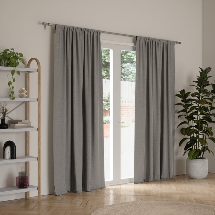  Tringle à rideaux extensible Cleo de Umbra acier nickel de 1 po - 66 po à 120 po