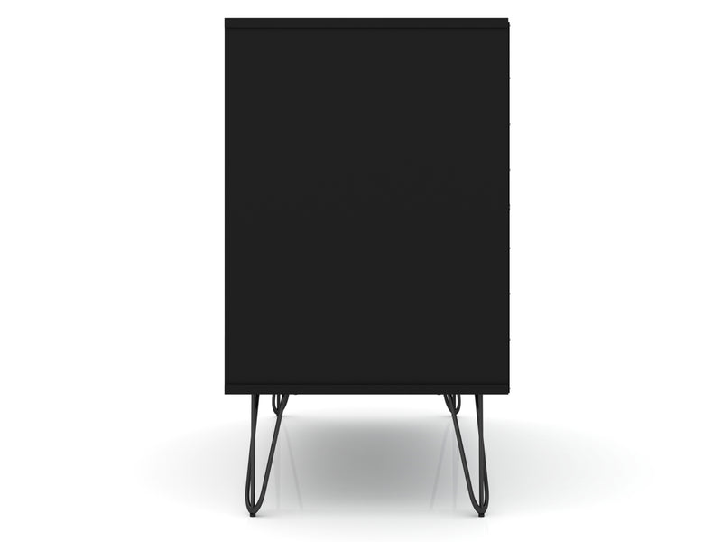 Commode Rockefeller de Manhattan Comfort de style moderne du milieu du 20e siècle avec 3 tiroirs - noire