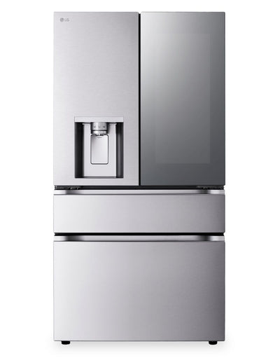 LG 36" 29 Cu. Ft. Standard-Depth MAX® 4-Door French-Door Refrigerator with InstaView® - LF29S9775S | Réfrigérateur à 4 portes LG de 29 pi3 et de 36 po de profondeur standard MAXMC à portes françaises avec InstaViewMD - LF29S9775S