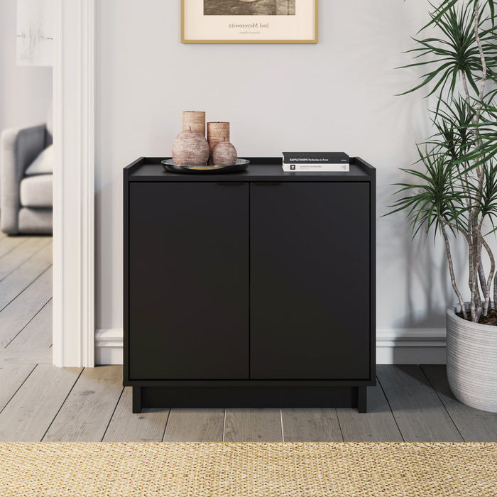 Console Simply Modern de Prepac à 2 portes - noire
