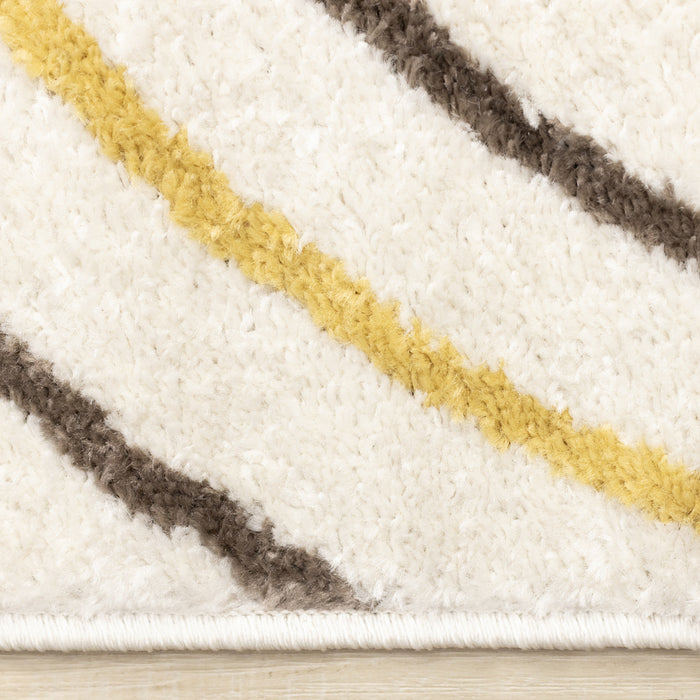 Carpette Marley multicolore à 2 arcs-en-ciel - 7 pi 10 po x 10 pi 6 po