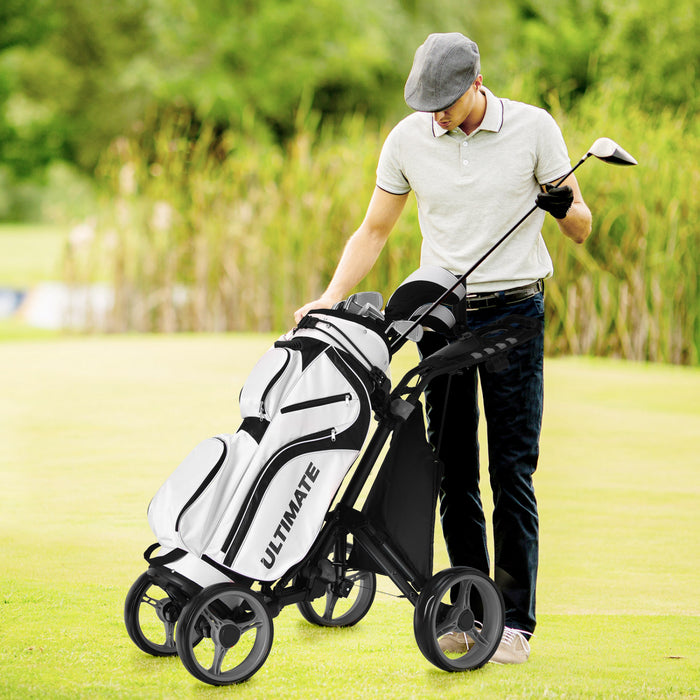 Chariot De Golf 4 Roues Goplus