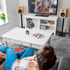 Kanto SP32PL 32" Bookshelf Speaker Swiveling Floor Stands - Pair, Black | Pieds de sol pivotants Kanto SP32PL 32" pour enceintes bibliotheque - paire, noir