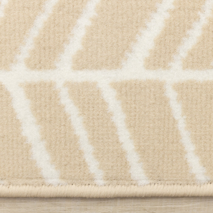 Carpette Florence à motif de chevrons pour l'intérieur - 4 pi 7 po x 6 pi 7 po