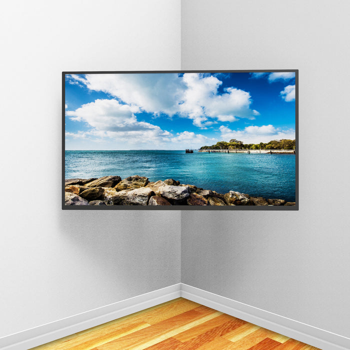 Support mural d'angle articule Kanto PDC650 pour televiseurs de 37\" a 70\" (94 a 178 cm), compatible avec les angles interieurs et exterieurs, noir