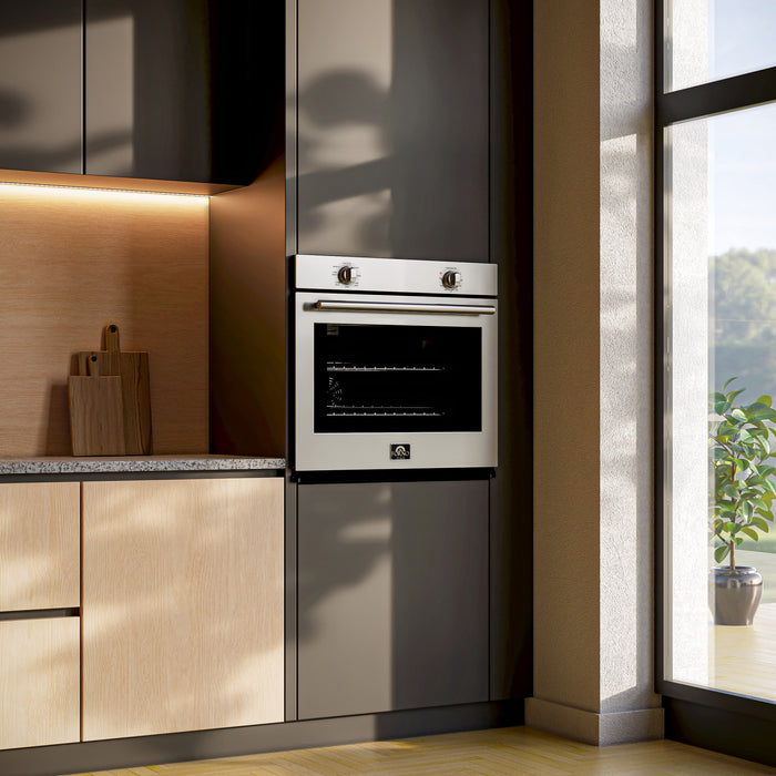 Four mural simple Vomero 30 po, acier inoxydable, four a convection de 5 pi³ - FBOEL1370-30