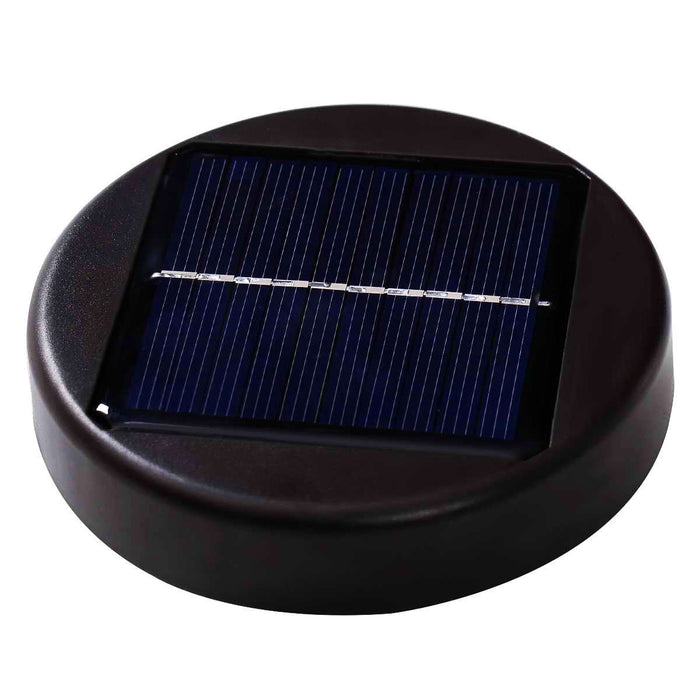 Costway Parasol solaire de patio 9FT avec LED, acier, inclinaison avec manivelle, exterieur