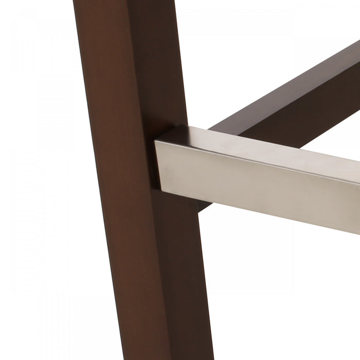 Ensemble De 2 Tabourets De Bar Bruce De 30,5 Po – Hauteur Comptoir – Pattes En Metal Et Tissu Rembourre, Beige