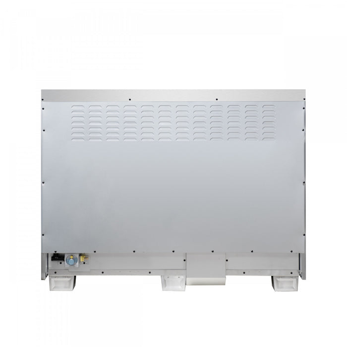 Cuisiniere a double combustible Capriasca 48 po, blanche, 6.58 pi³ – FFSGS6387-48WHT