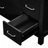 Derek 36 Inch Modern Bathroom Vanity with Ceramic Sink & Multi Storage, Black | Meuble de salle de bain moderne Derek 36 pouces avec lavabo ceramique et rangement multiple, noir
