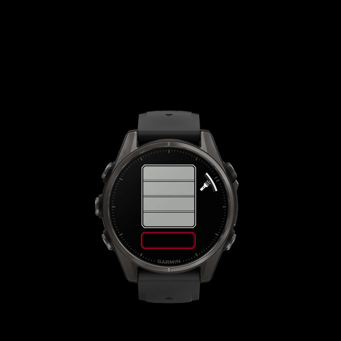  Carbon Gray Dlc Titanium With Black/pebble Gray Silicone Band