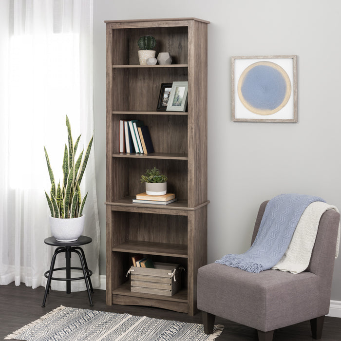 Bibliothèque haute - gris délavé