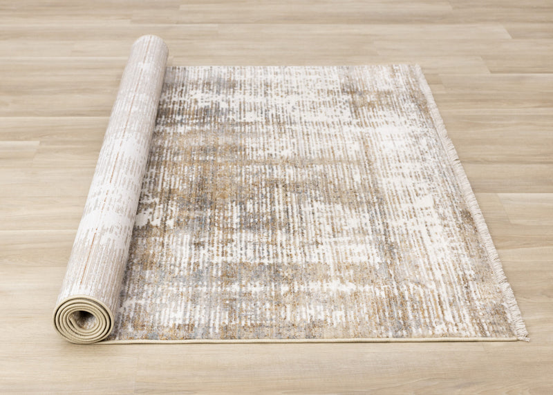 Tapis Sydney brun creme gris vieilli, 7'10\" x 10'2\"