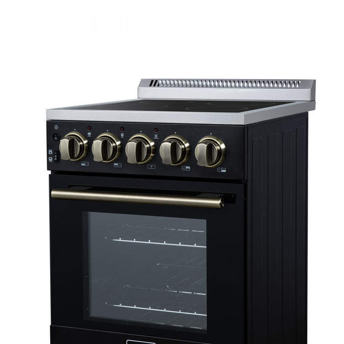 Cuisiniere electrique Pallermo de 20 po, noire, capacite totale de 2,05 pi³ - FFSEL6051-20BLK