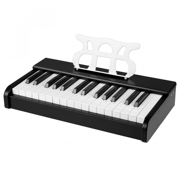 Costway Clavier de Piano pour Enfants 30 Touches avec Pupitre Amovible et Fonction Demarrage a Une Touche - Noir