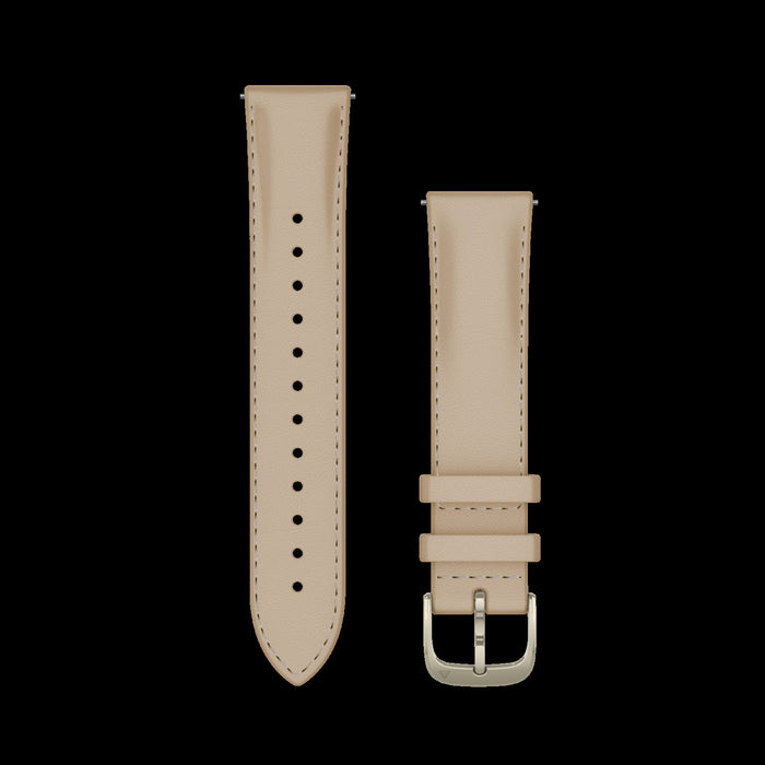 Montre intelligente Garmin Venu 4 41 mm en cuir dore premium - Suivi de style de vie, application ECG, alarme de reveil intelligente, rapport du soir, profils de triathlon, mode fauteuil roulant