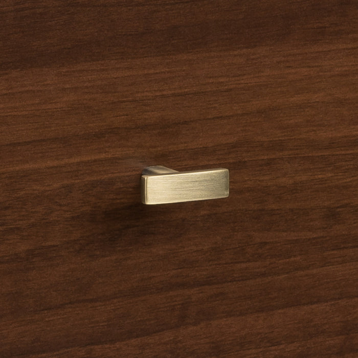 Commode verticale haute Milo à 6 tiroirs - cerisier