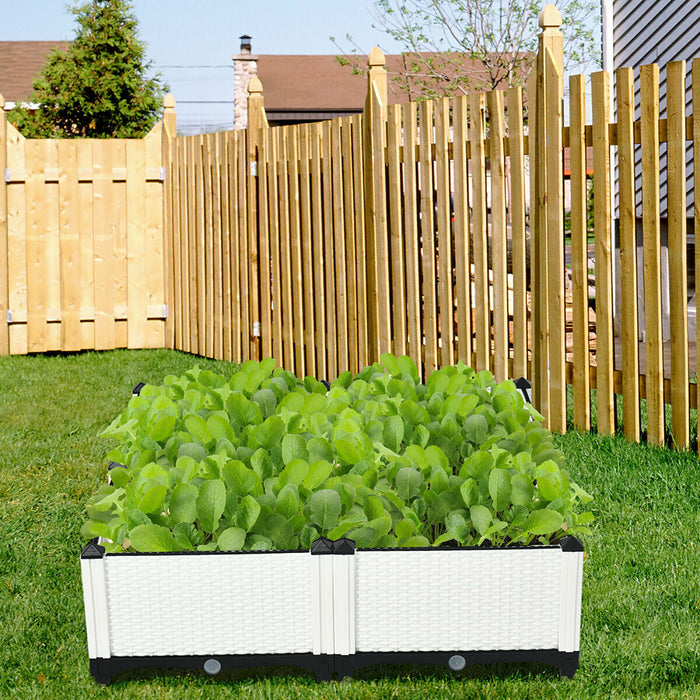 Lot De 4 Jardinieres Sur Pieds Costway