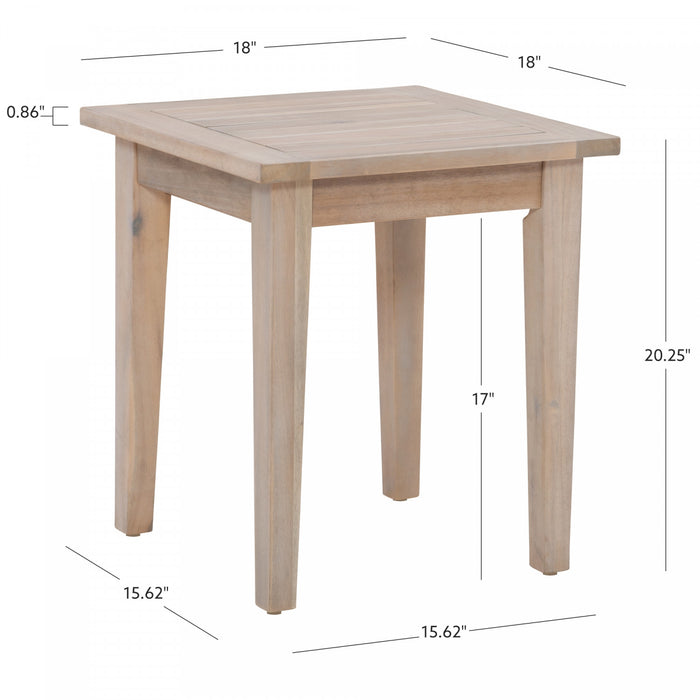 Table d’appoint Teagon pour la terrasse à l’extérieur - naturelle