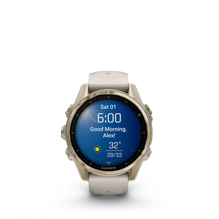  Soft Gold With Fog Gray/dark Sandstone Silicone Band