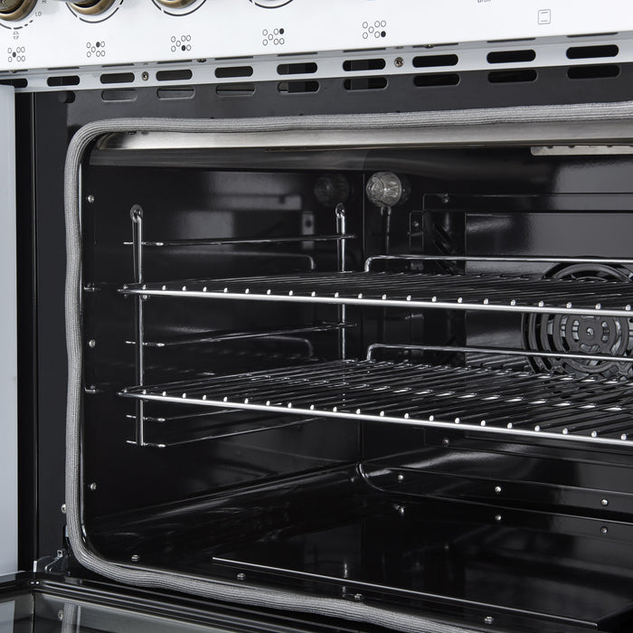 Cuisiniere electrique Paolo 48 pouces, blanche, 6,7 pi³ - FFSEL6011-48WHT