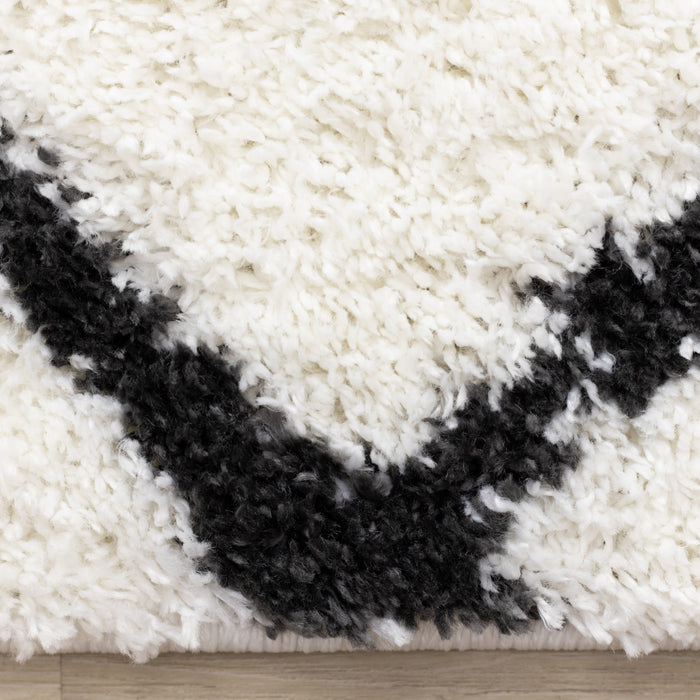 Carpette Taylor à motif de treillis pour l'intérieur - 6 pi 7 po x 9 pi 6 po