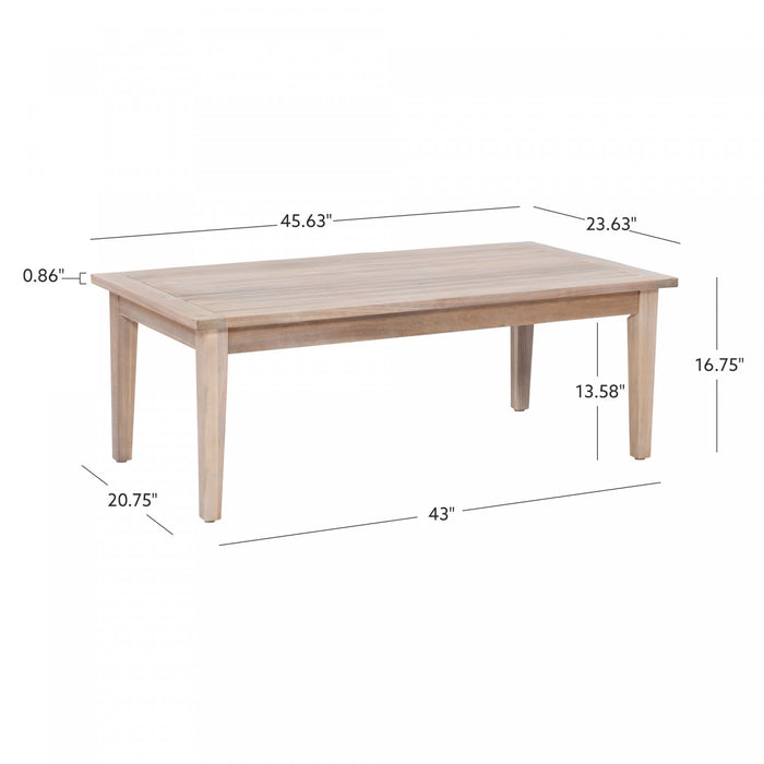 Table à café Teagon pour la terrasse à l’extérieur - naturelle