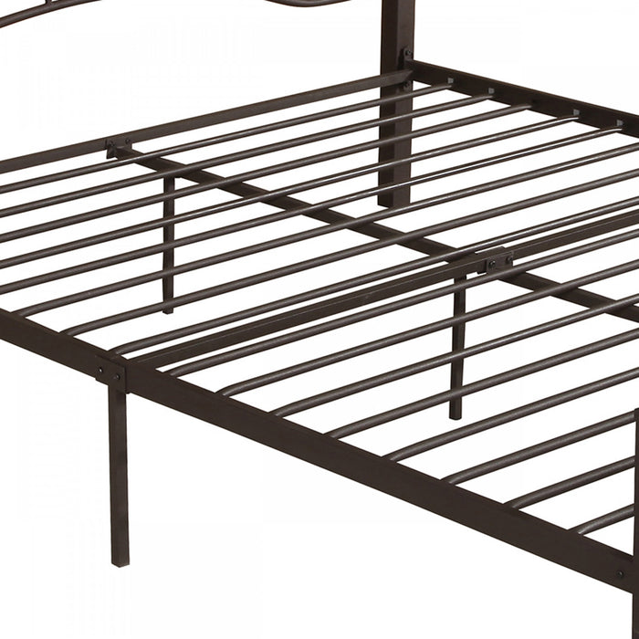 Jackson Cadre De Lit En Metal Avec Rangement Sous Le Lit, Cuivre