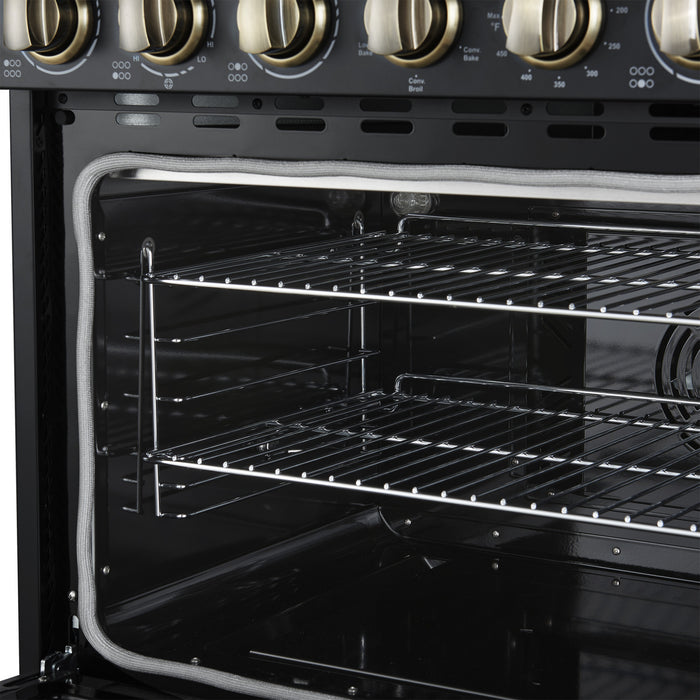 Cuisiniere electrique Paolo 36 pouces, noire, 5,44 pi³ - FFSEL6011-36BLK