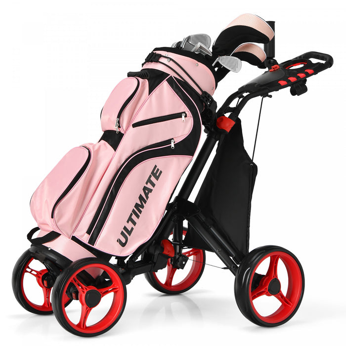 Chariot De Golf 4 Roues Goplus