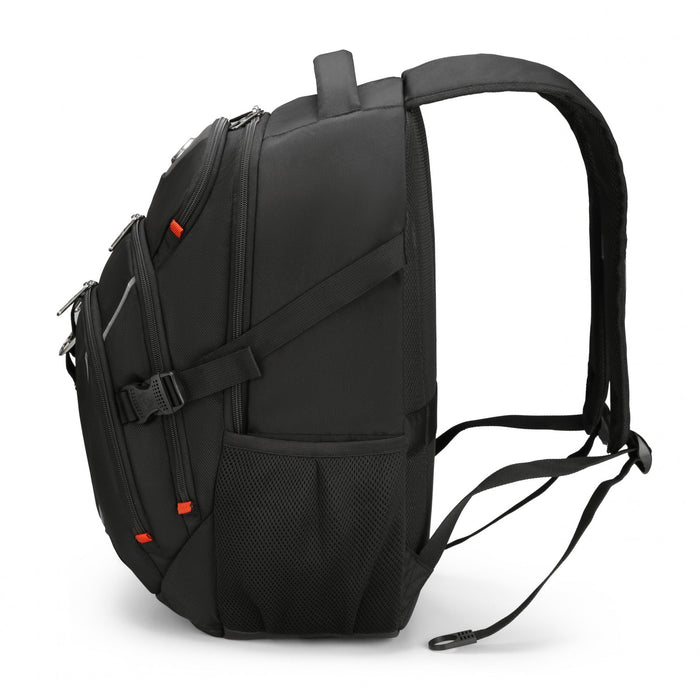 Sac a dos scolaire Swissdigital Kappel – Sac pour ordinateur portable de 17\", SDD Finder, systeme Add-A-Bag, bord reflechissant, multi-poches, ergonomique