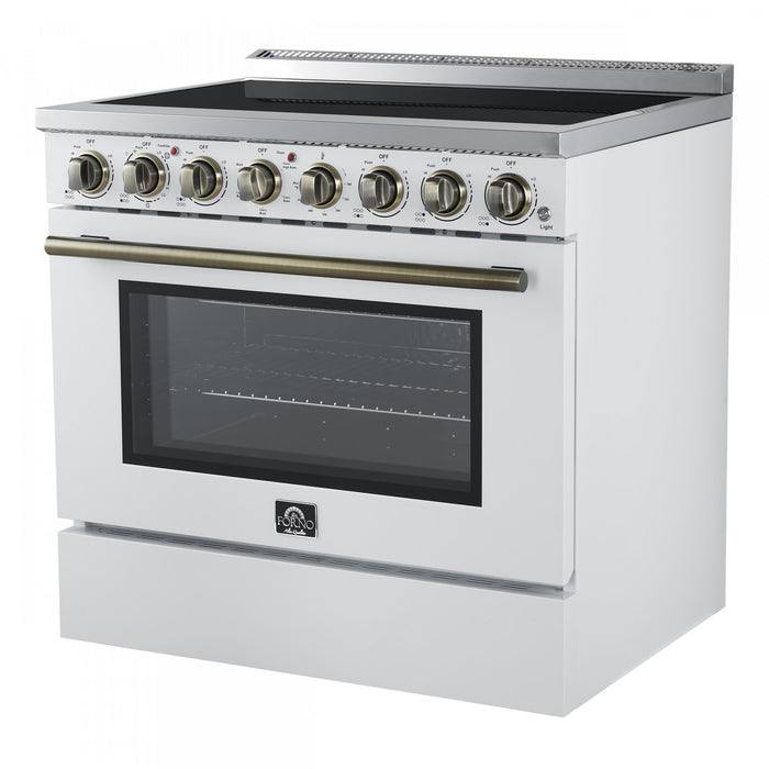 Cuisiniere electrique Paolo 36 pouces, blanche, 5,44 pi³ - FFSEL6011-36WHT