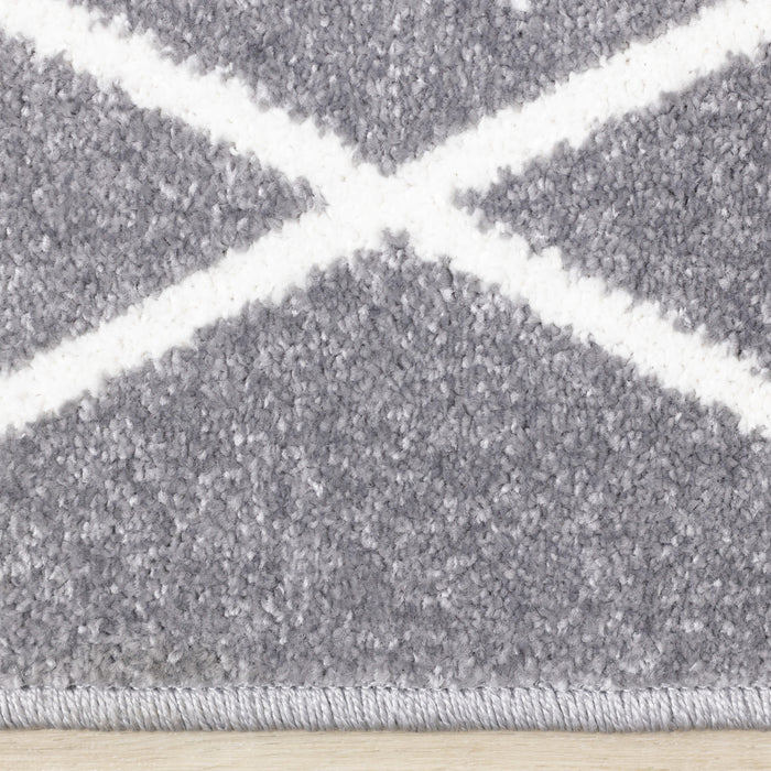Carpette Covington à motifs de lignes géométriques - 6 pi 7 po x 9 pi 10 po